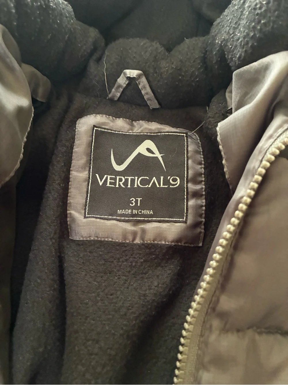 Vertical 9 Toddler Brown Hooded Puffer Jacket - 3T